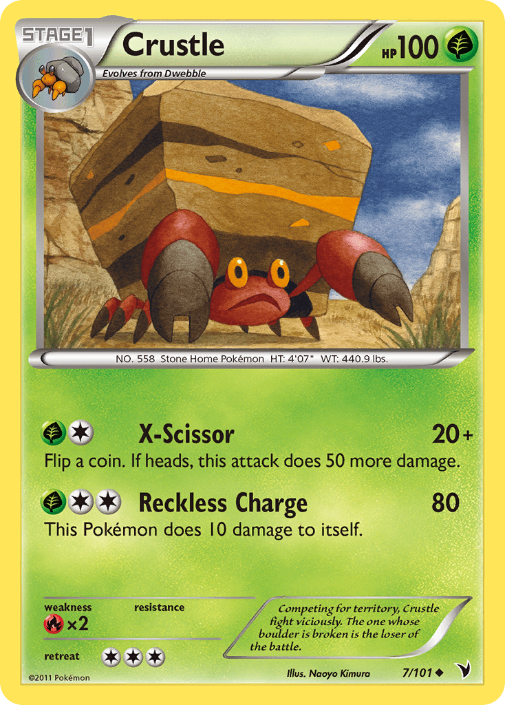 Crustle bw3-7 Uncommon from Noble Victories Set