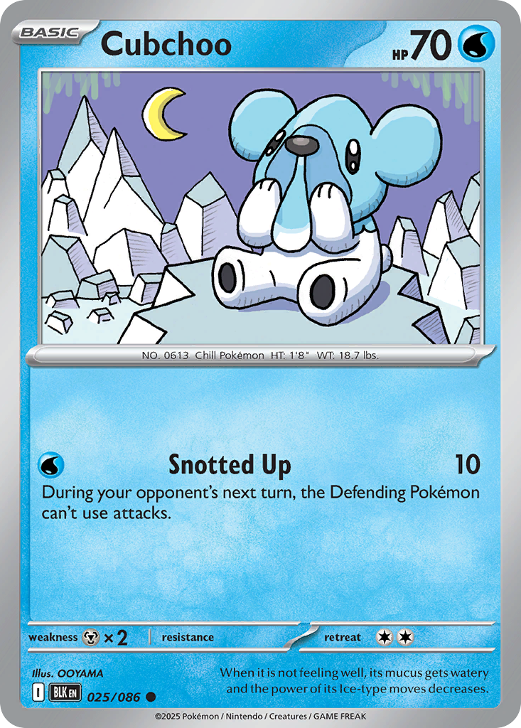 Cubchoo zsv10pt5-25 Common from Black Bolt Set