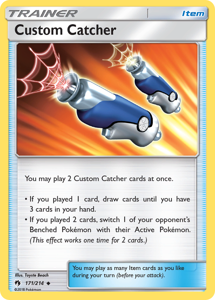 Custom Catcher sm8-171 Uncommon from Lost Thunder Set