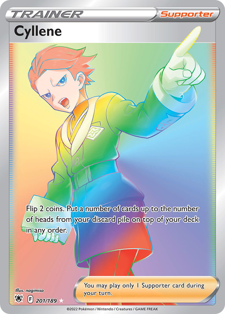 Cyllene swsh10-201 Rare Rainbow from Astral Radiance Set