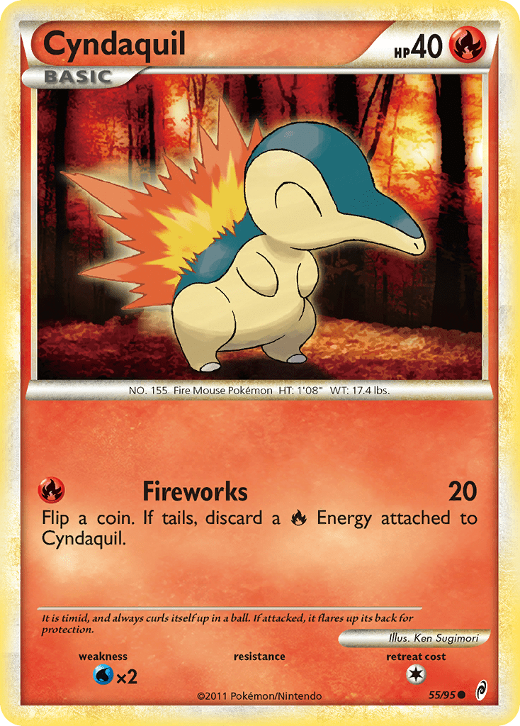 Cyndaquil col1-55 Common from Call of Legends Set