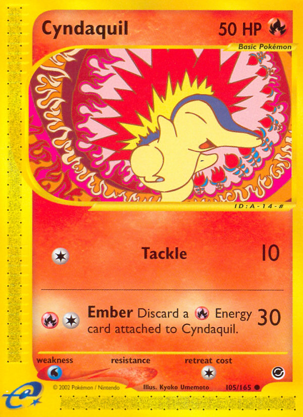 Cyndaquil ecard1-105 Common from Set