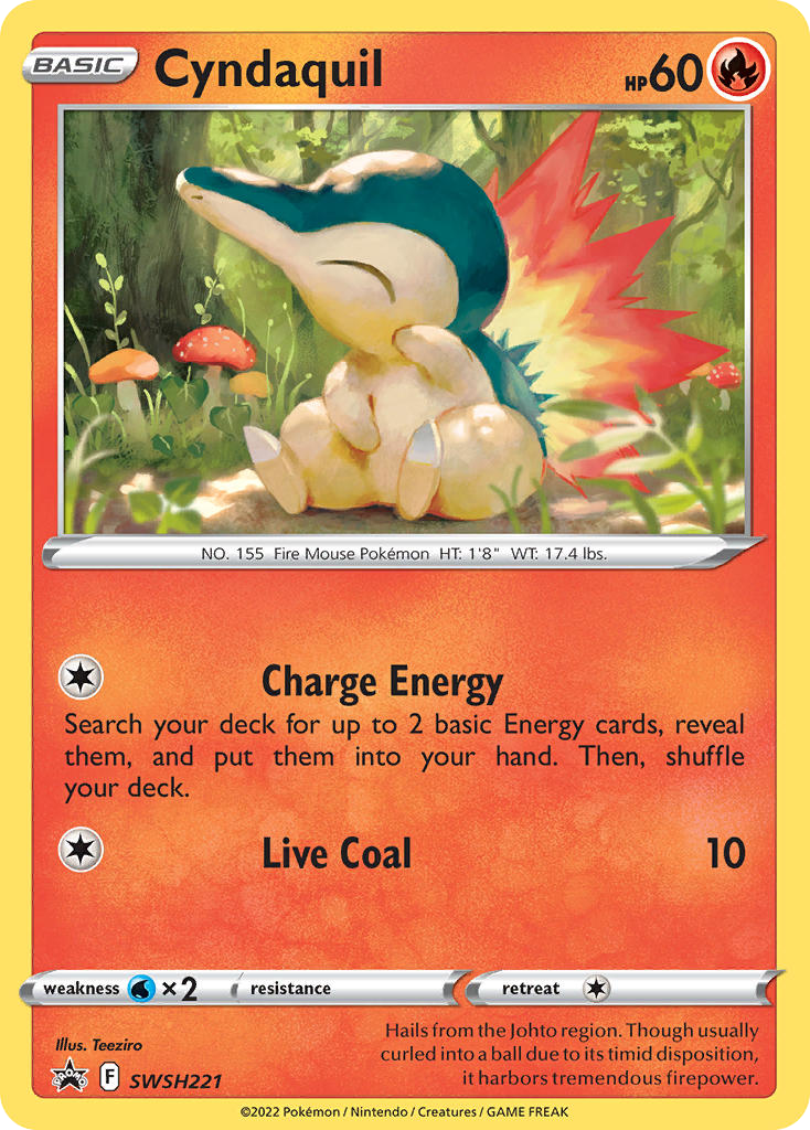 Cyndaquil swshp-SWSH221 Promo from SWSH Black Star Promos Set