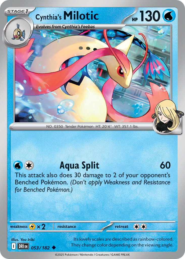 Cynthia’s Milotic sv10-53 Uncommon from Destined Rivals Set