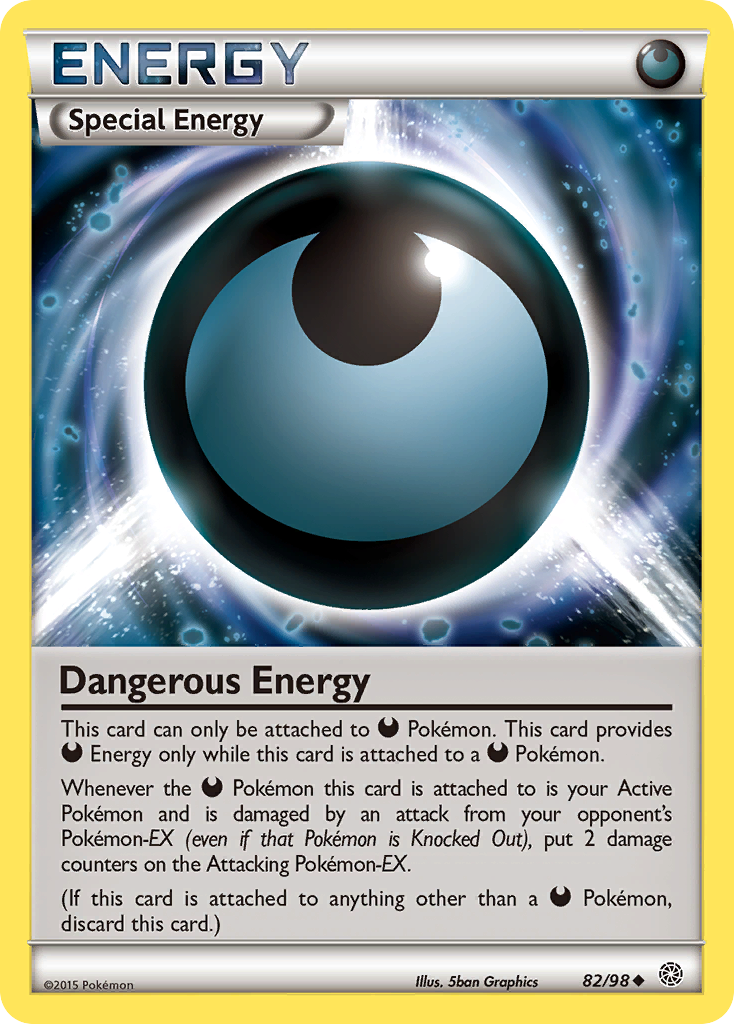 Dangerous Energy xy7-82 Uncommon from Ancient Origins Set