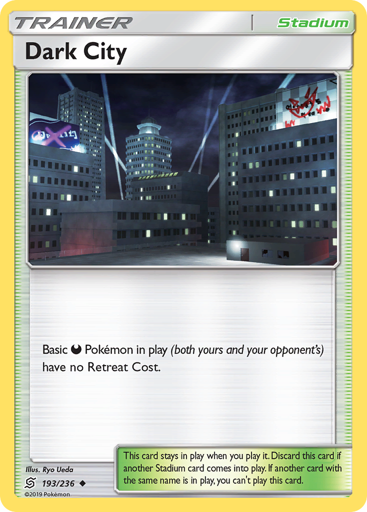 Dark City sm11-193 Uncommon from Unified Minds Set