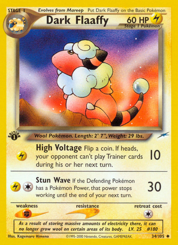 Dark Flaaffy neo4-34 Uncommon from Neo Destiny Set