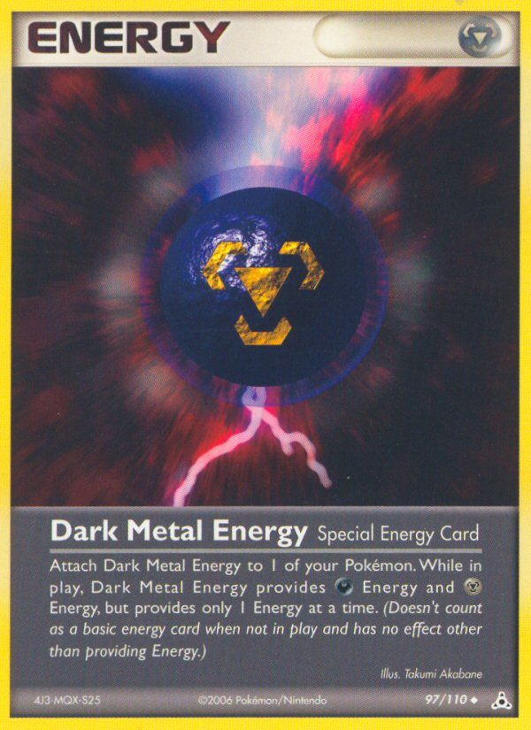 Dark Metal Energy ex13-97 Uncommon from Holon Phantoms Set