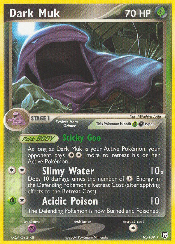 Dark Muk ex7-16 Rare from Team Rocket Returns Set