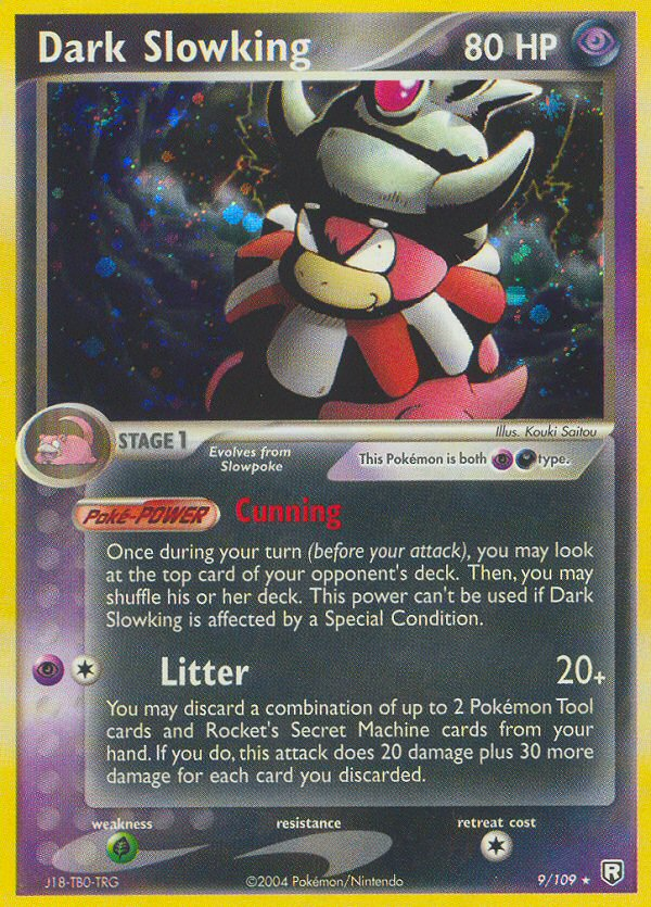 Dark Slowking ex7-9 Rare Holo from Team Rocket Returns Set
