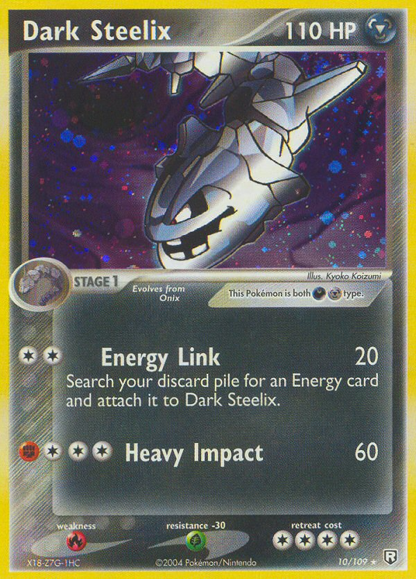 Dark Steelix ex7-10 Rare Holo from Team Rocket Returns Set
