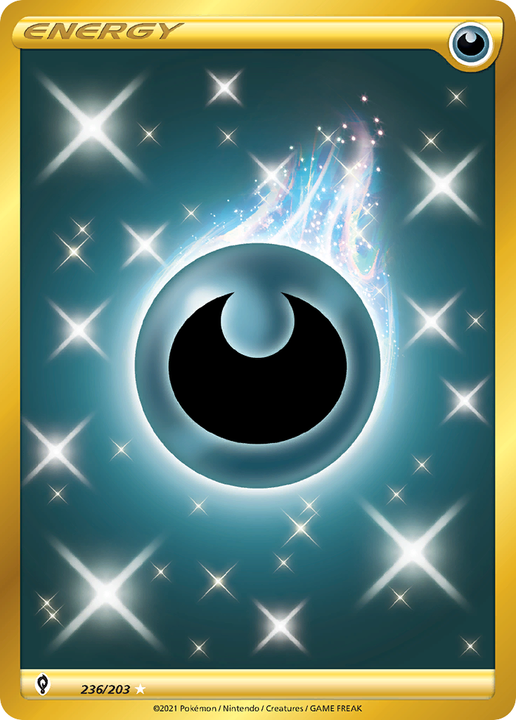 Darkness Energy swsh7-236 Rare Secret from Evolving Skies Set
