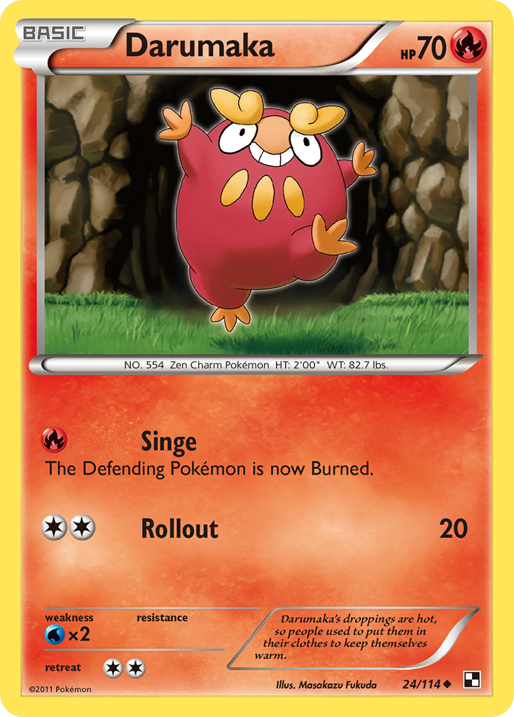 Darumaka bw1-24 Uncommon from Black & White Set