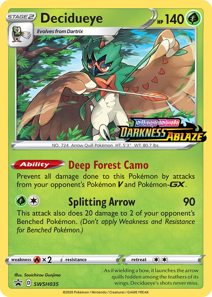 Decidueye swshp-SWSH035 Promo from SWSH Black Star Promos Set
