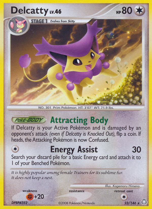 Delcatty dp6-23 Rare from Legends Awakened Set