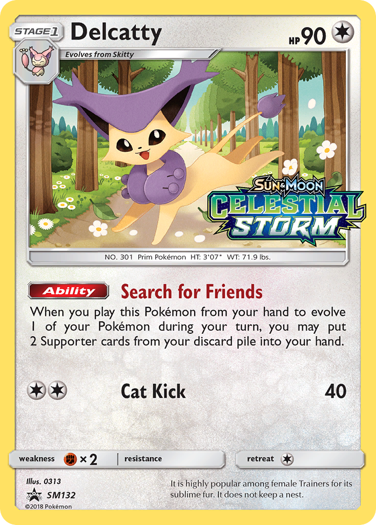 Delcatty smp-SM132 Promo from SM Black Star Promos Set
