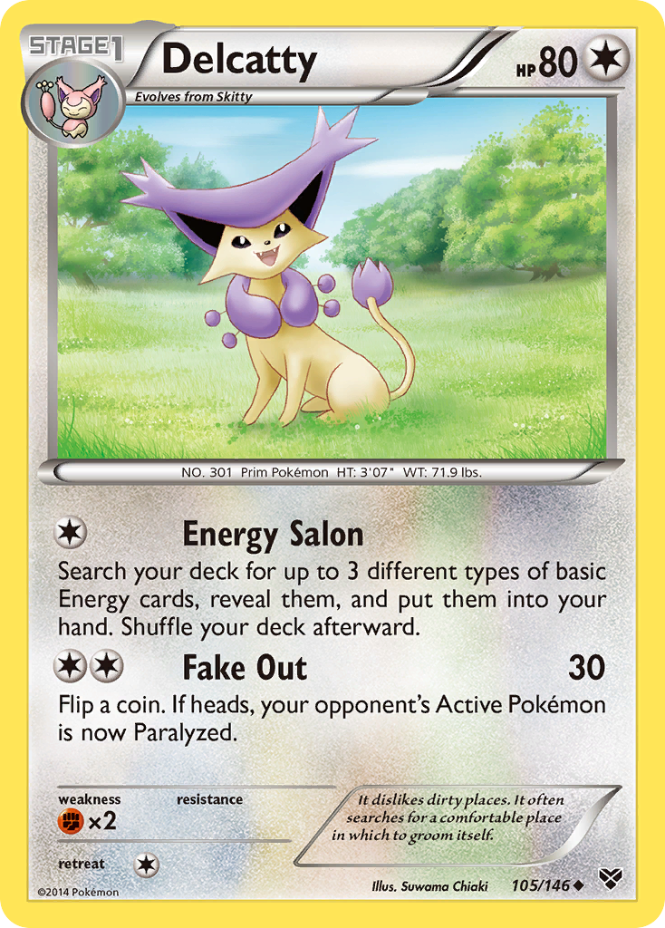 Delcatty xy1-105 Uncommon from XY Set