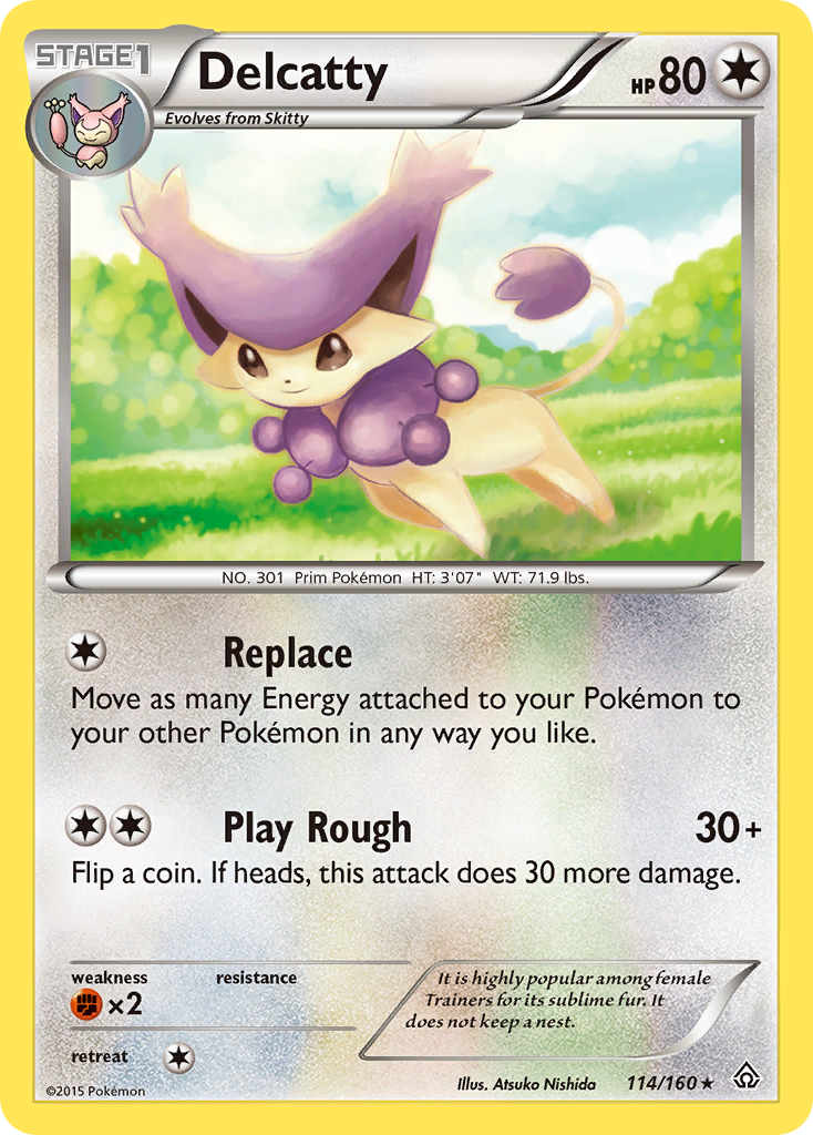 Delcatty xy5-114 Rare from Primal Clash Set