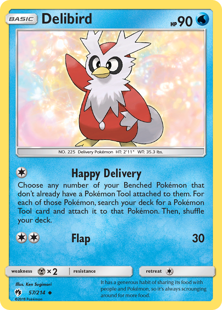 Delibird sm8-57 Uncommon from Lost Thunder Set