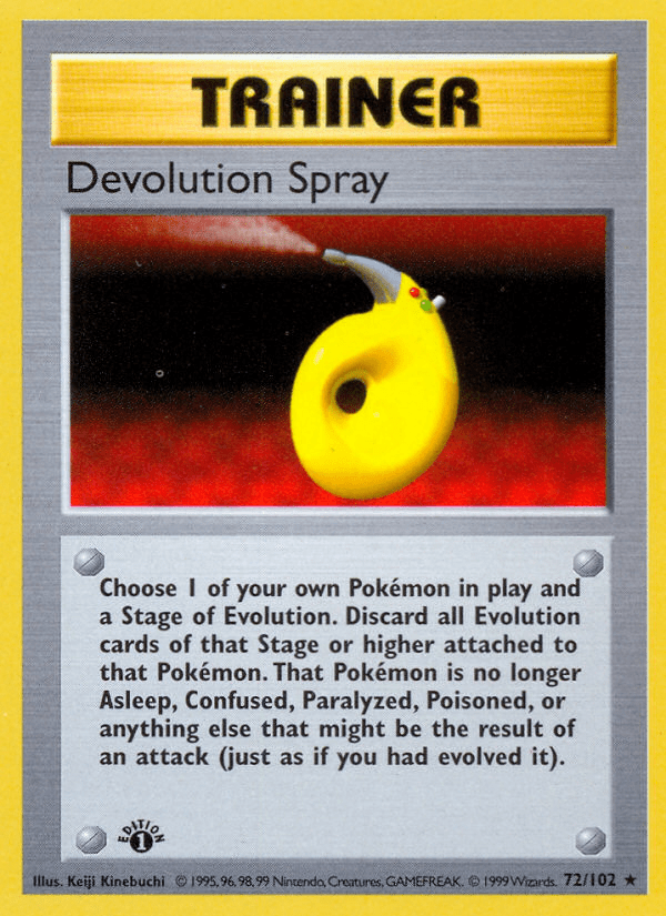 Devolution Spray base1-72 Rare from Base Set