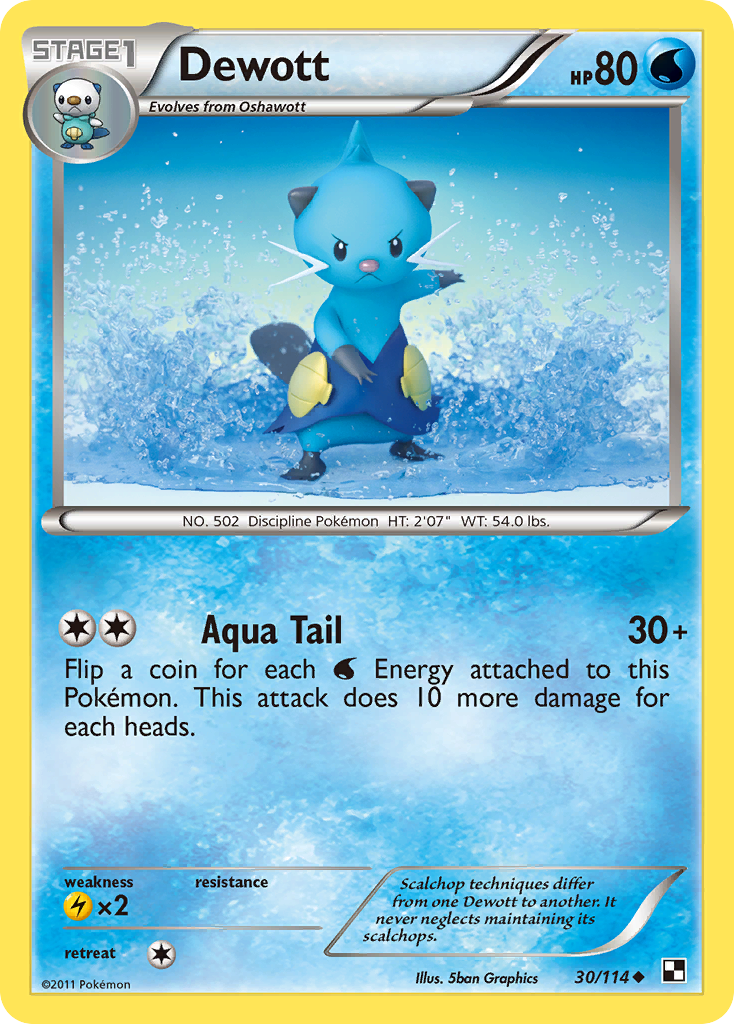 Dewott bw1-30 Uncommon from Black & White Set
