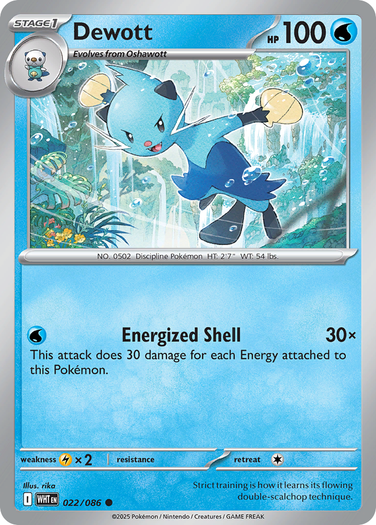 Dewott rsv10pt5-22 Common from White Flare Set