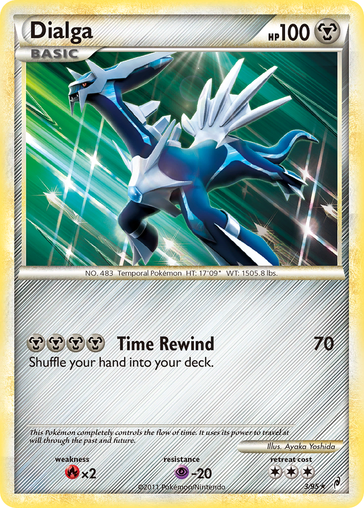 Dialga col1-3 Rare Holo from Call of Legends Set