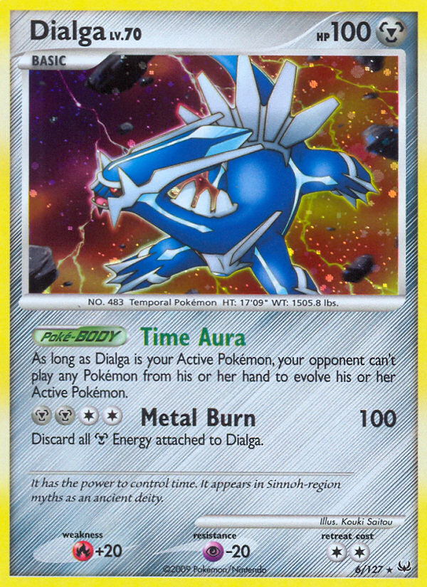 Dialga pl1-6 Rare Holo from Platinum Set