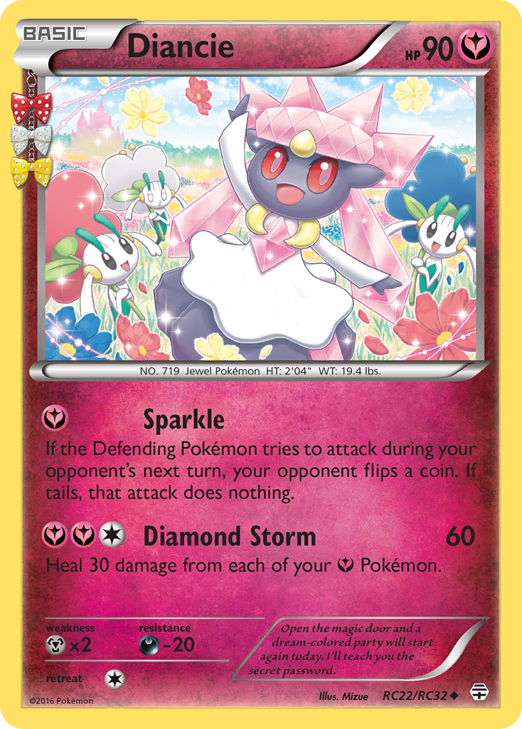 Diancie g1-RC22 Uncommon from Generations Set