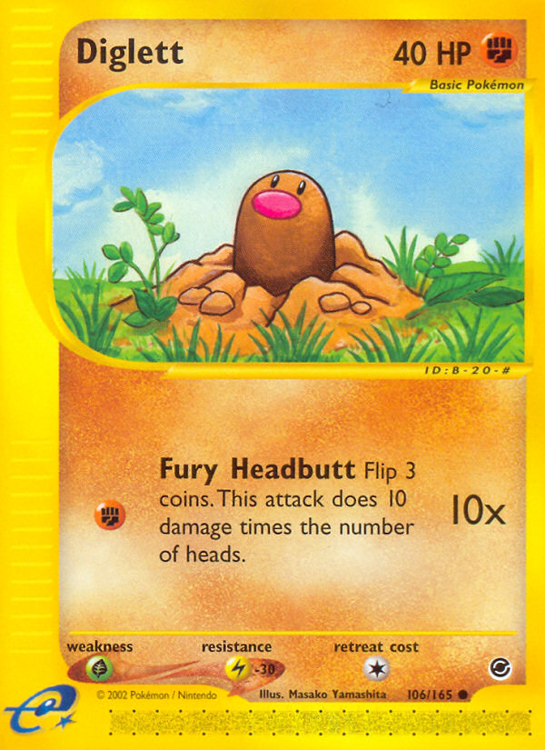 Diglett ecard1-106 Common from  Set