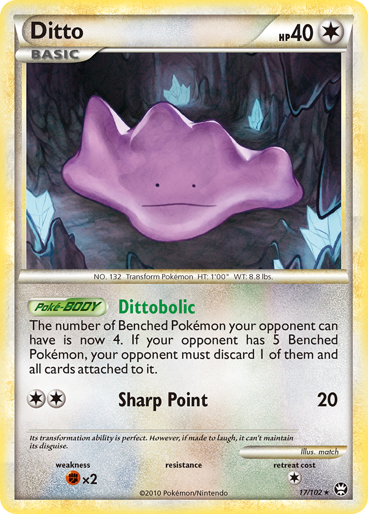 Ditto hgss4-17 Rare from HS—Triumphant Set