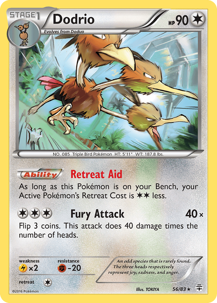 Dodrio g1-56 Rare from Generations Set
