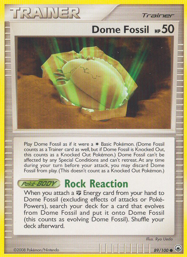Dome Fossil dp5-89 Common from Majestic Dawn Set