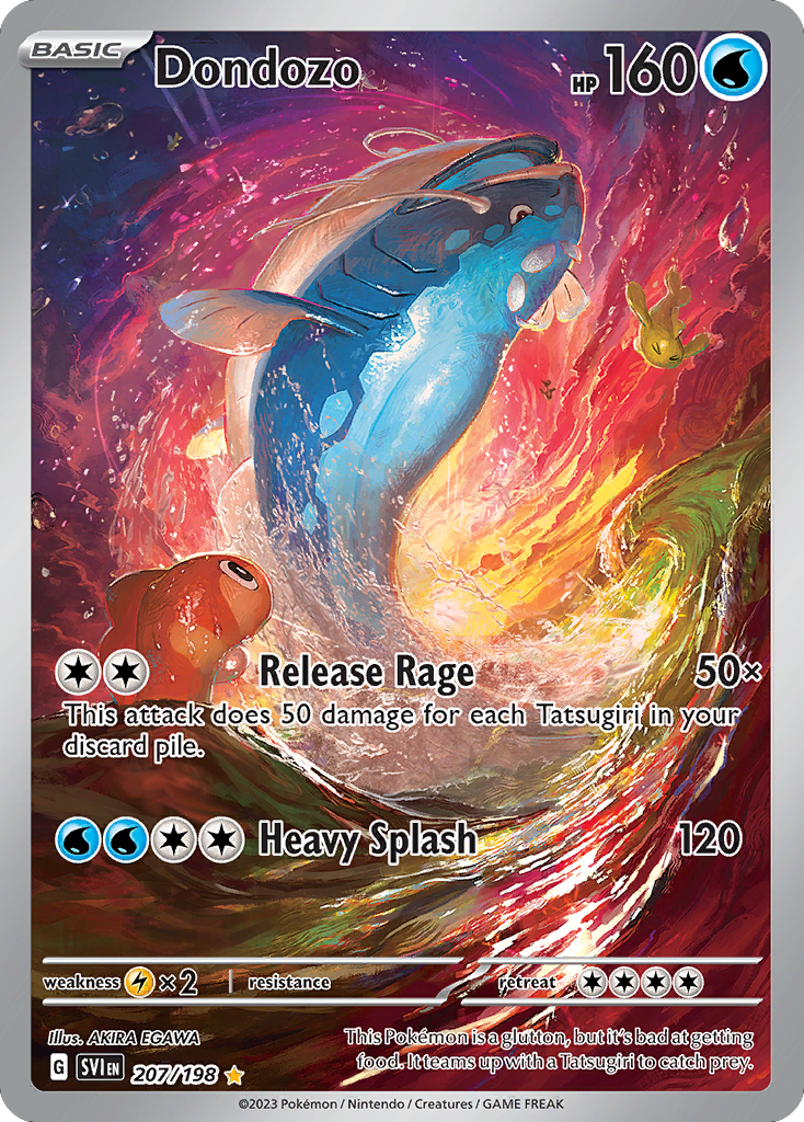 Dondozo sv1-207 Illustration Rare from Scarlet & Violet Set
