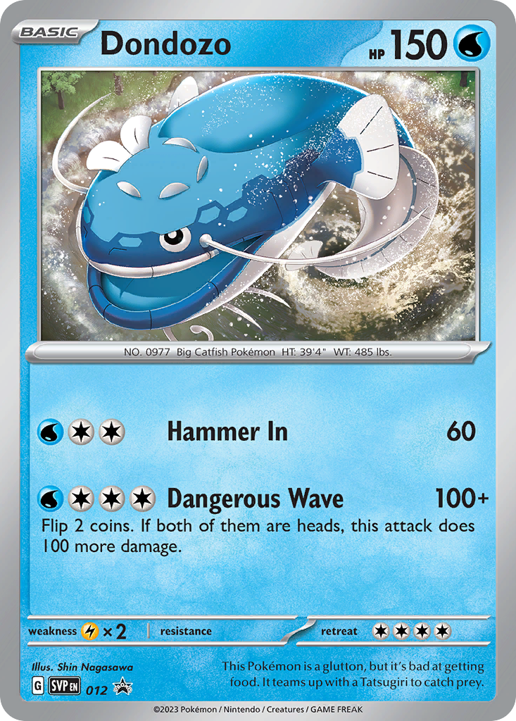 Dondozo svp-12 Promo from Scarlet & Violet Black Star Promos Set