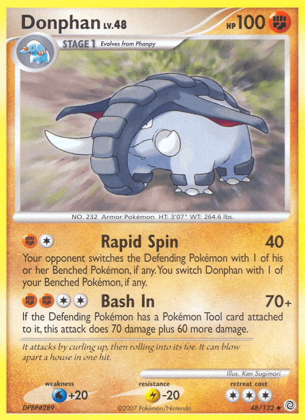 Donphan dp3-48 Uncommon from Secret Wonders Set
