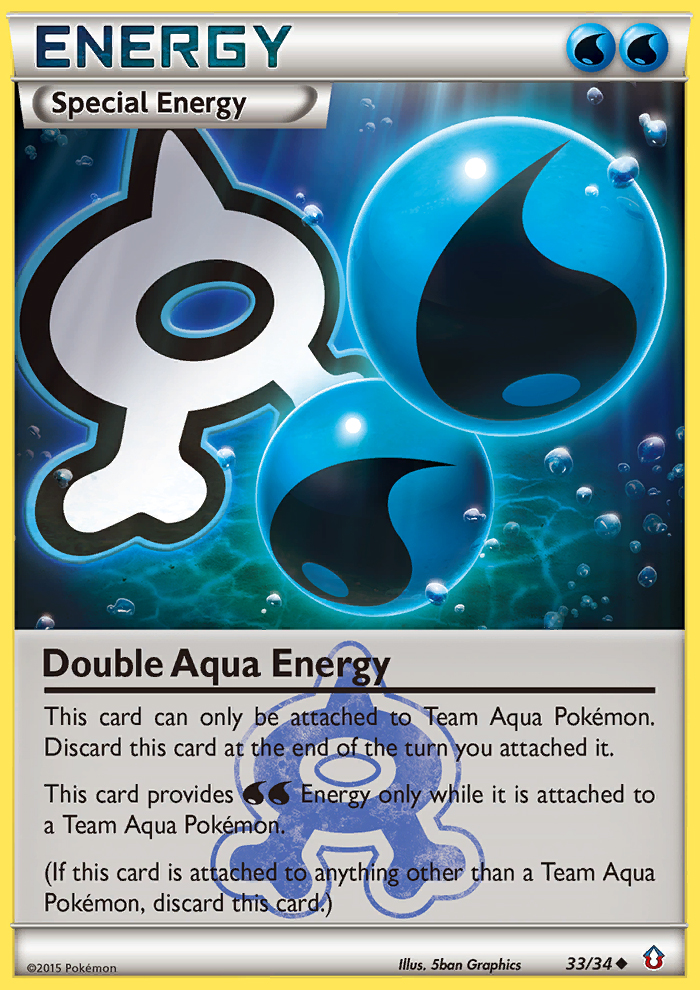 Double Aqua Energy dc1-33 Uncommon from Double Crisis Set