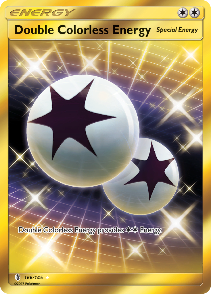 Double Colorless Energy sm2-166 Rare Secret from Guardians Rising Set