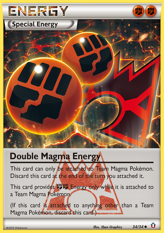 Double Magma Energy dc1-34 Uncommon from Double Crisis Set