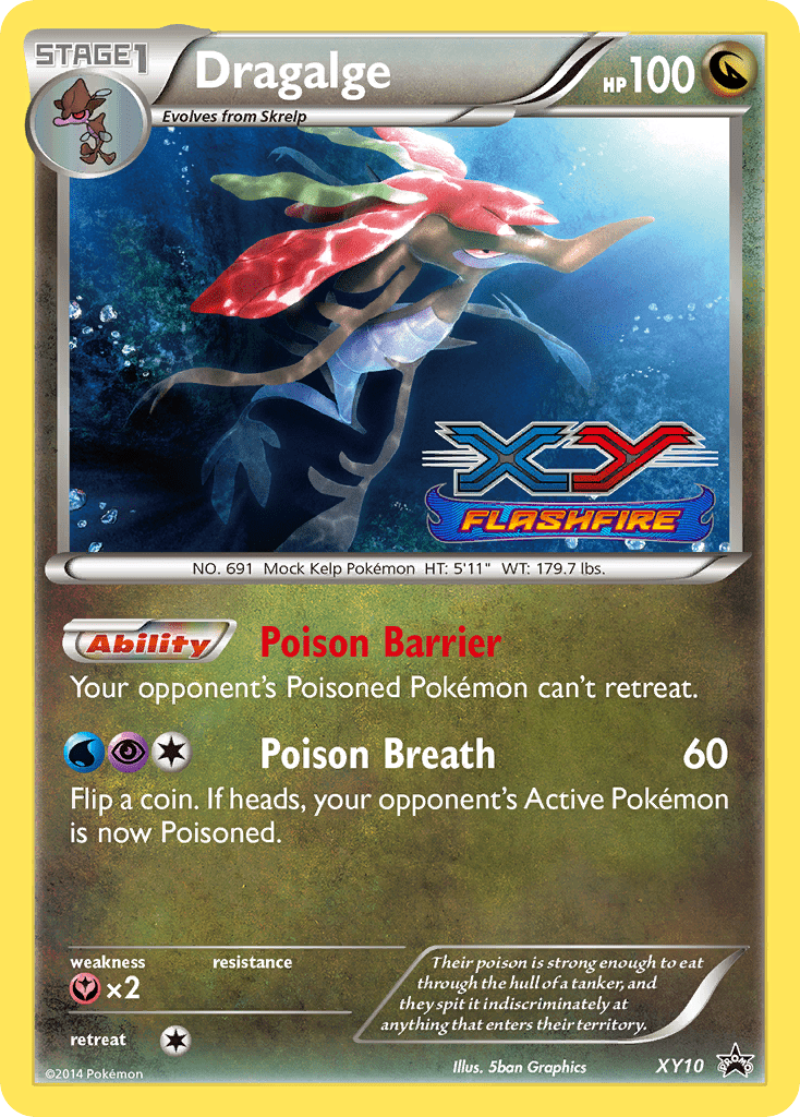 Dragalge xyp-XY10 Promo from XY Black Star Promos Set