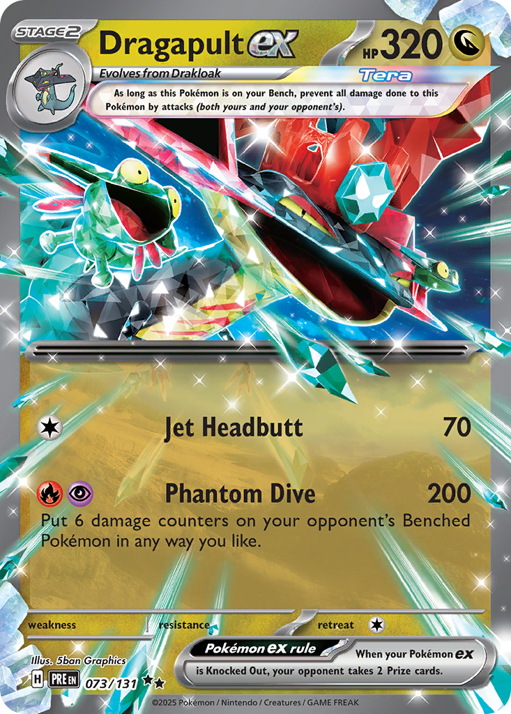 Dragapult ex sv8pt5-73 Double Rare from Prismatic Evolutions Set