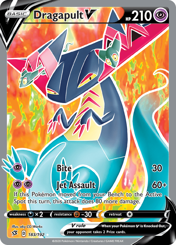 Dragapult V swsh2-183 Rare Ultra from Rebel Clash Set