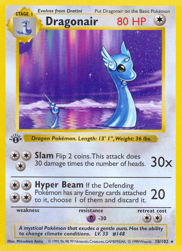 Dragonair base1-18 Rare from Base Set