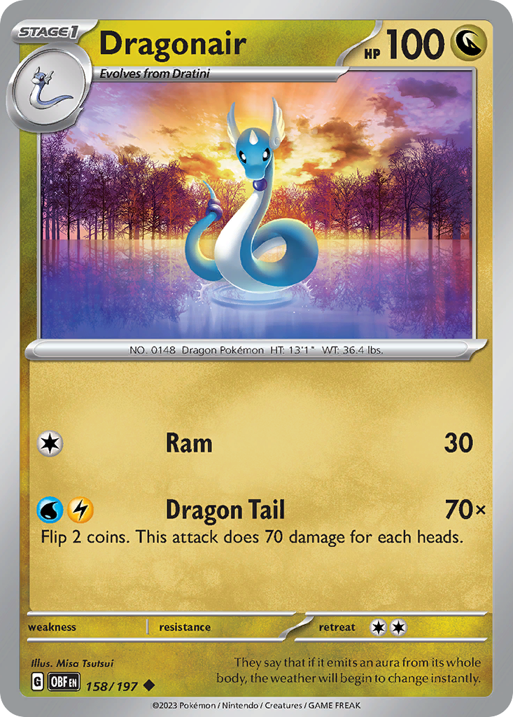 Dragonair sv3-158 Uncommon from Obsidian Flames Set
