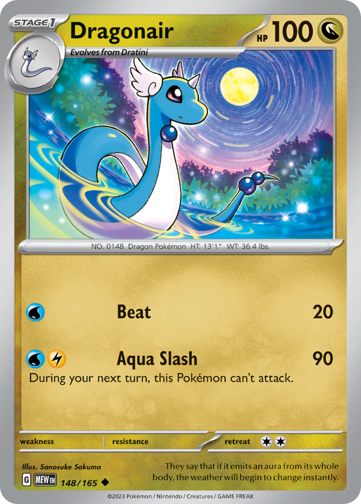 Dragonair sv3pt5-148 Uncommon from 151 Set