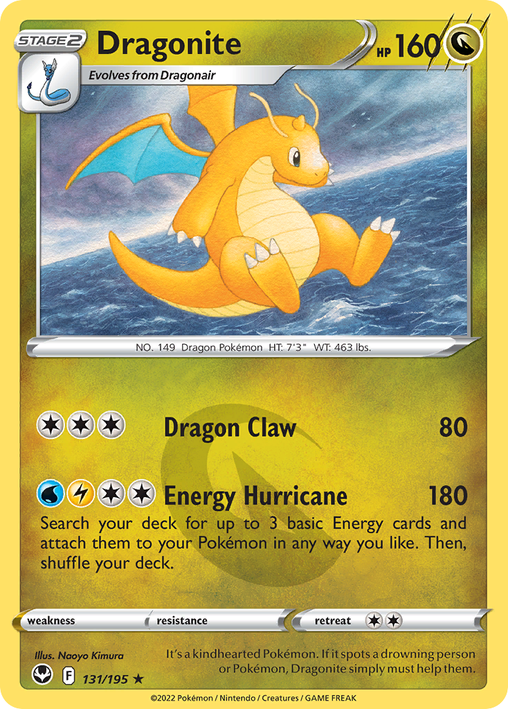 Dragonite swsh12-131 Rare Holo from Silver Tempest Set