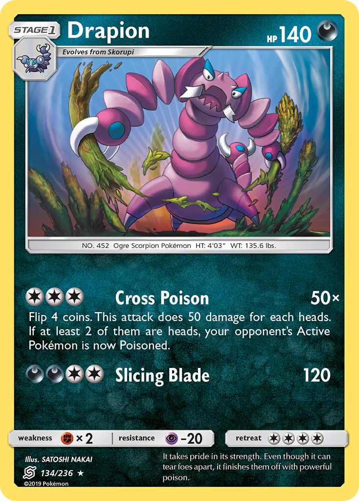 Drapion sm11-134 Rare from Unified Minds Set