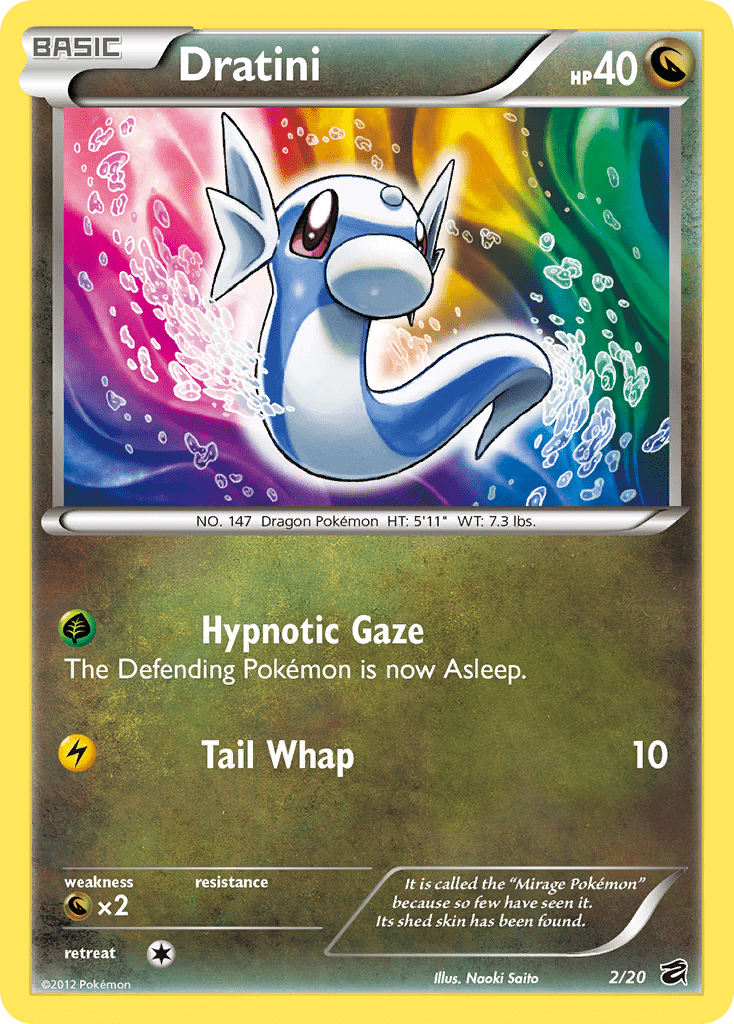 Dratini dv1-2 Rare Holo from Dragon Vault Set