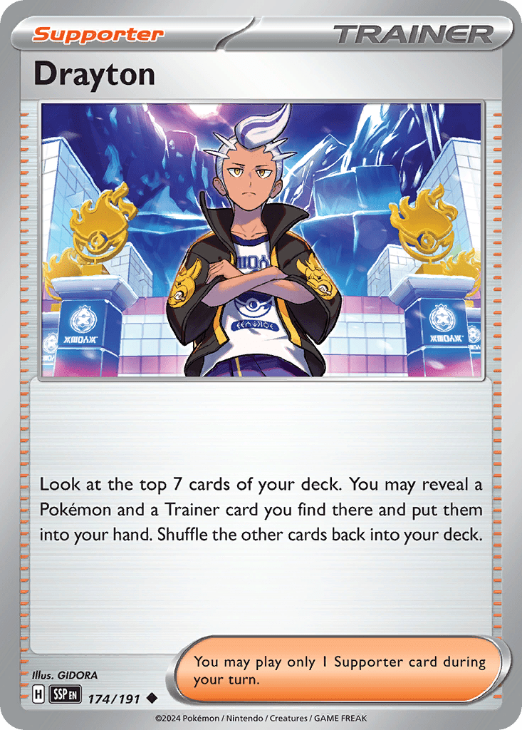 Drayton sv8-174 Uncommon from Surging Sparks Set