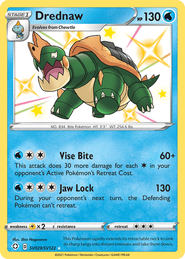 Drednaw swsh45sv-SV029 Rare Shiny from Shining Fates Shiny Vault Set